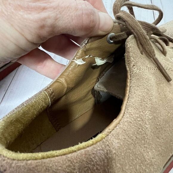 Sperry Top Sider Tevin Boys Brown Suede Leather Casual Shoes Size 6M - Picture 4 of 8